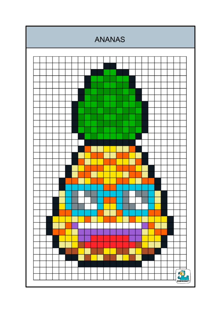 Ananas pixel art dodocraft