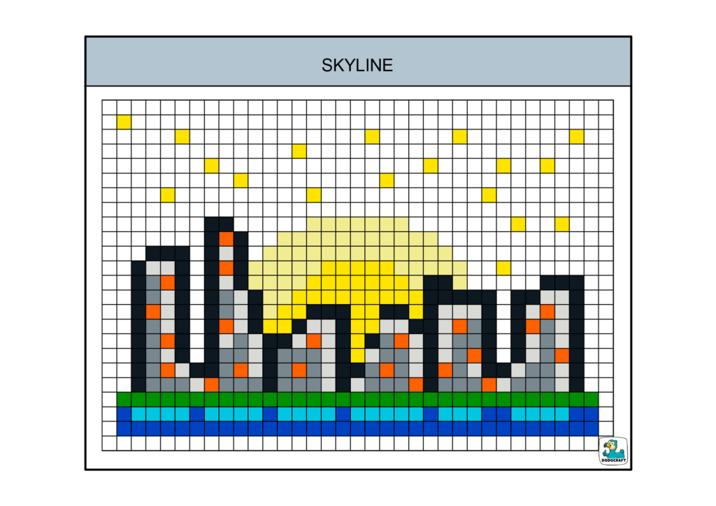 skyline pixel art dodocraft