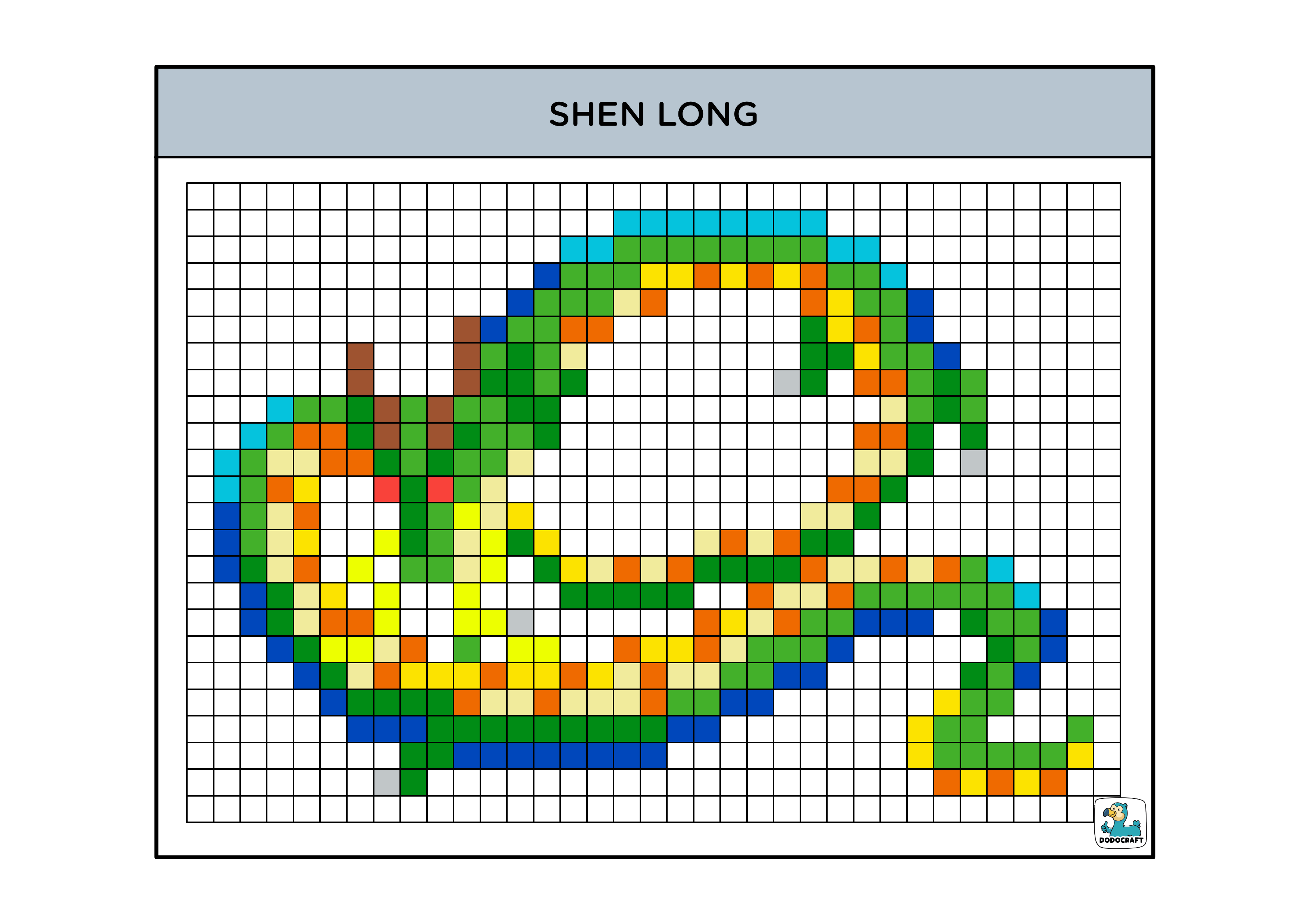 Pixel art Shen Long