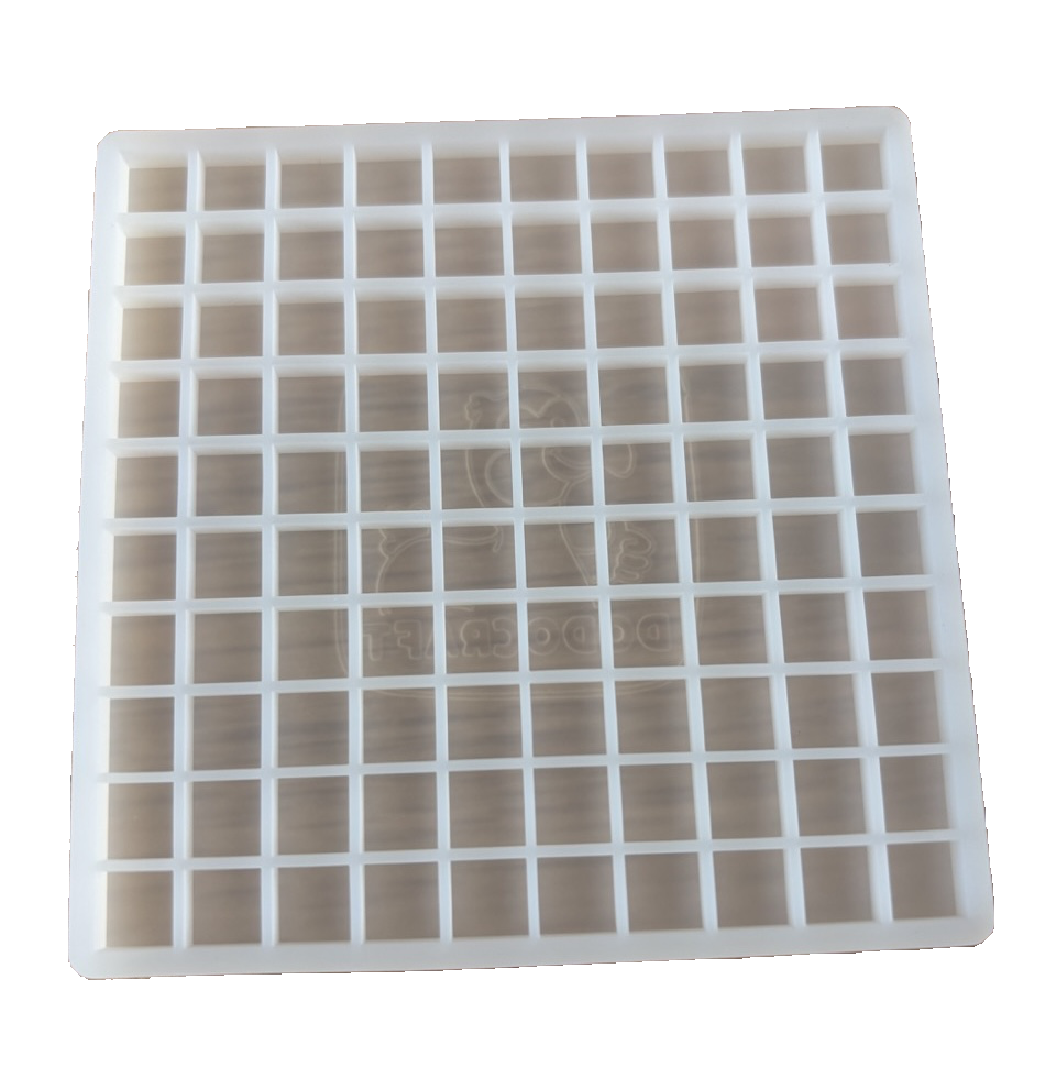 6 Mini Translucent Silicone Grids 10x10