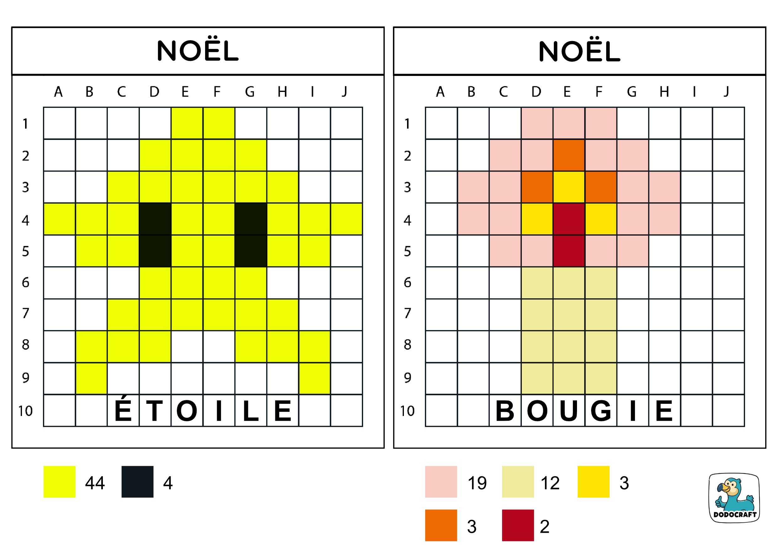 Modèles lettrés de Noël