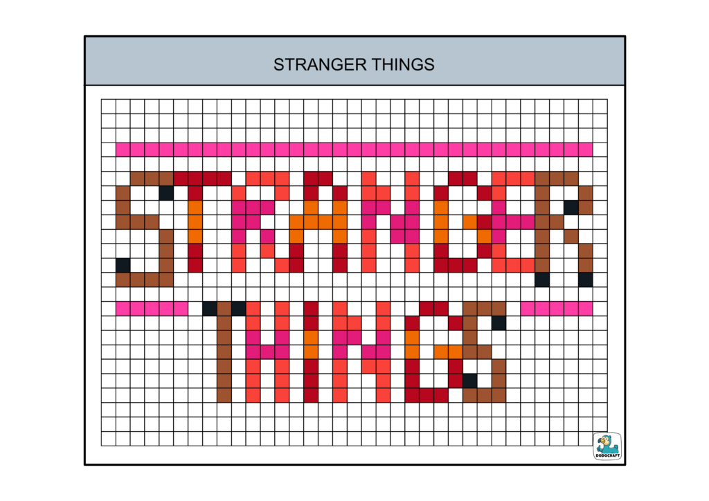 Stranger Things pixel Art