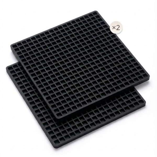 Pack 2 Black Grids 20x20
