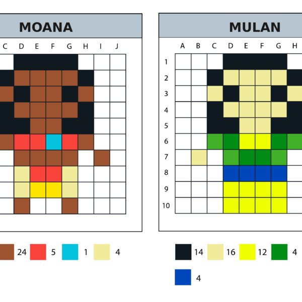 Pixel Art : modèles Disney - Dodocraft