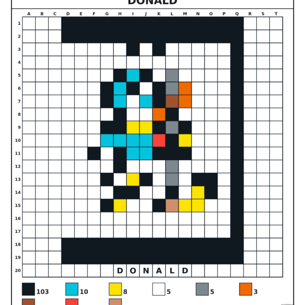 Pixel Art 20x20 : Disney - Dodocraft